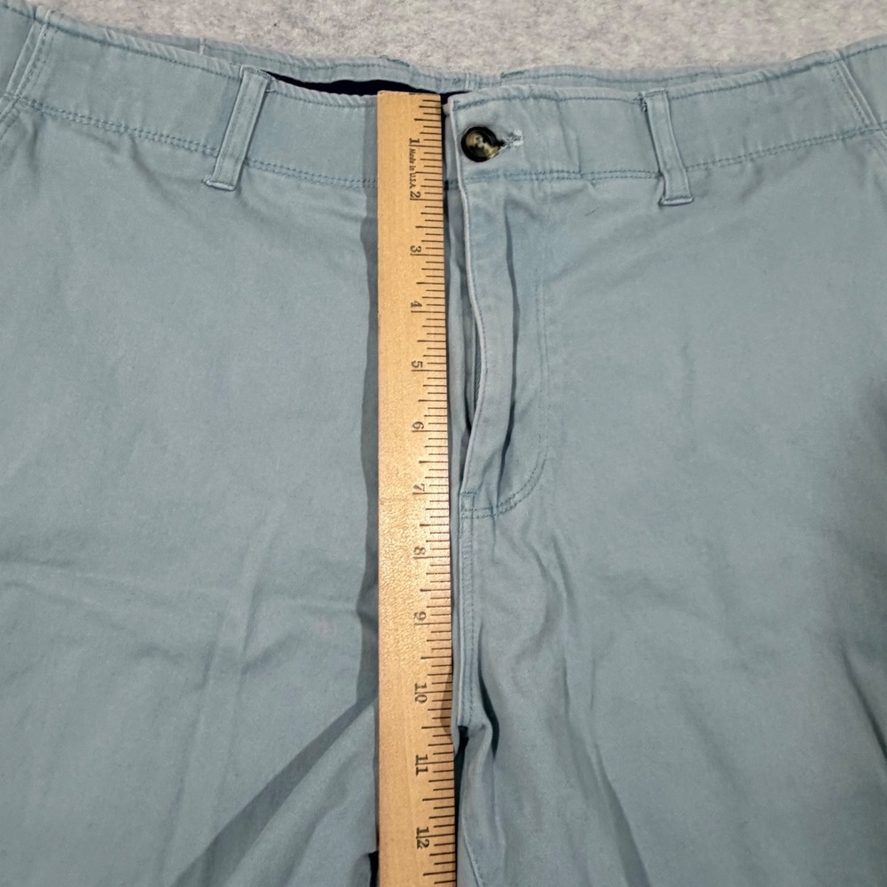 Nat Nast Shorts Mens 36 Blue Good Cotton Spandex Flat Front Chino Luxury Casual - Picture 6 of 10